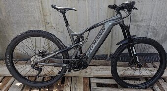 Horsky elektrobicykel celoodpruzeny pneu 27,5 ram 19/L - 12
