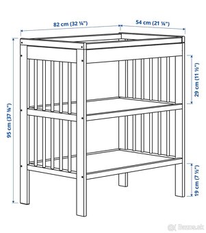 Prebaľovací stôl/ pult IKEA GULLIVER - 12