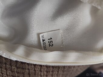 Krémové spoločenské šaty veľkosť 152 - 12