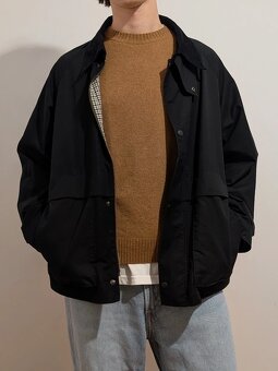 Vlnený jumper Uniqlo - lambswool crew neck sveter Pullover - 12