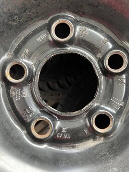 5x100 R15 6J ET38 Škoda Fabia + 185/60 R15 - 12