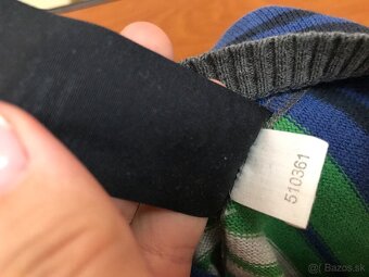 TOMMY HILFIGER originál tenucky/farebný dámsky svetrik L - 12