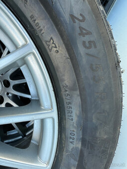 PREDÁM sadu 17" AL disky Mercedes-Benz +zimné pneu MICHELIN - 12