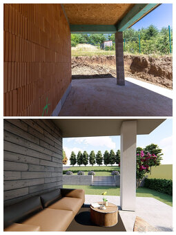 4 izbový rodinný dom obklopený zeleňou, iba s 1 susedom a ná - 12