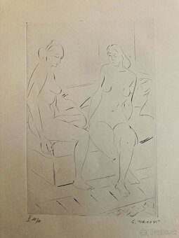 E. Nevan - Odpočívající tanečnice (12 grafík),1946 - 12