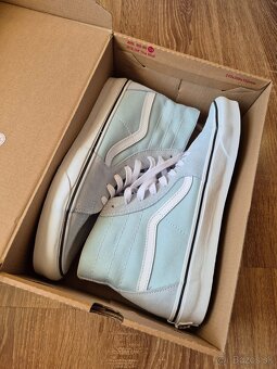Vans SK8-HI TAPERED - Vysoké tenisky - canal blue 42.5 - 12