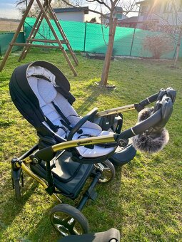 Kočík JUNAMA Exclusive + zadarmo koženný fusak s rukavicami - 12