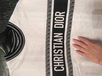 CHRISTIAN DIOR white pánske tricko L kupované v USA - 12