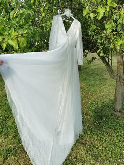 NOVÉ trblietave elegantne svadobne saty - 12