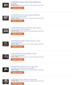 Sbírka LASERDISC 72ks - - 12