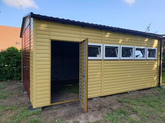 Plechová garáž / hala 5×6,5 m s výškou 2,5 m - 12