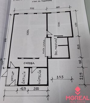 Veľký 96 m2  2 izbový byt s garážovým státím Topoľčany Centr - 12