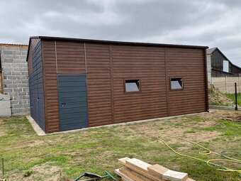 🛠️ AKCIA do 30. 9. – Montovaná plechová hala 6×8 m - 12