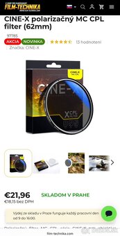 4K kamera Panasonic HC-X2000 + Raynox 0.7 Wide + CINE-X CPL - 12