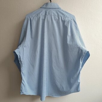 POLO Ralph Lauren modrá pruhovaná košeľa s dlhým rukávom XXL - 12