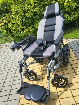 elektrický invalidný vozík XL 53cm do170kg novy 10km/h - 12