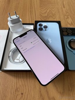 iPhone 13 Pro Max 128 gb Sierra Blue v záruke +prislušenstvo - 12