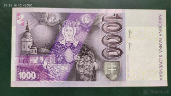 Bankovky 1000 Sk, 4 rôzne ročníky - 12