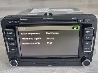 Skoda Columbus 2011 RNS510 Navi LED Mapy V17 2020 - 12