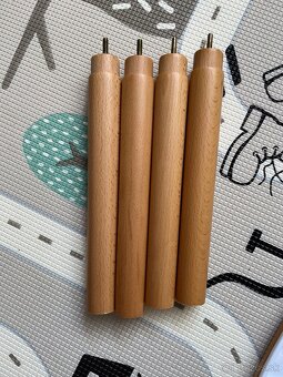 Kinderkraft Fini Grey stolička jedálenská drevo ekokoža - 12