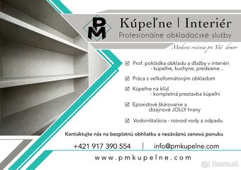 Obkladačské práce, kúpeľne na kľúč - 12