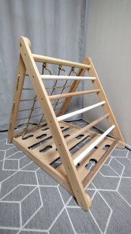 3 stranný bukový Piklerovej trojuholník montessori - 12