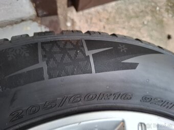 Alu 4x100 r16 zimné pneumatiky 205/60 r16 Renault Dacia - 12