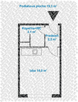 Prenájom garsónky Ružinov 450 eur - 12