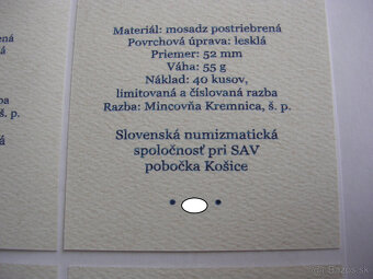 Jazdecké medaily Ferdinanda I. 1541/2022 SNS pri SAV Košice - 12