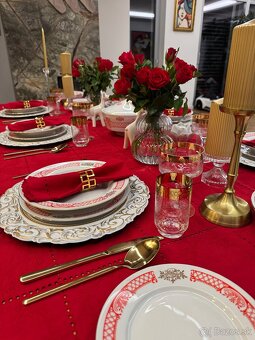 Nádherná retro obedová súprava ako nová - 12