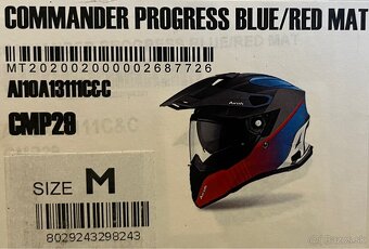 Airoh Commander Progress Blue/Red MAT Veľkosť: M - 12