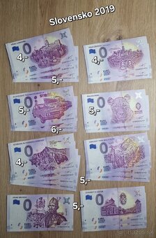 Na predaj - 0 Eurosuvenírové bankovky rôznych štátov sveta. - 12