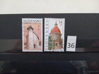 Poštové známky č.486 - SLOVENSKO - II. - 17 ks sérií - 12