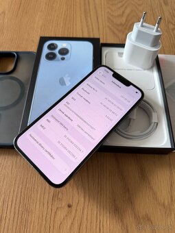 iPhone 13 Pro 256 gb Sierra Blue v záruke + príslušenstvo - 12