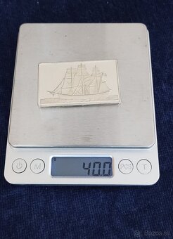 Investičné striebro-tehličky-sada Slávne lode-70te roky-962g - 12