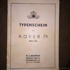 ROVER 75, r.v. 1952, 2.1l , 55kW (75 PS) - 12
