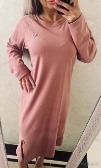 Damske talianske jemnučke maxišaty pinky - 12