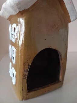 Keramický domček na čajovku 20,5x11,5x7,5 cm - 12