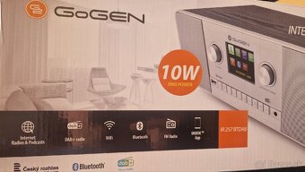 GoGen IR257 nové internetové, DAB, FM, Bluetooth, USB rádio - 12