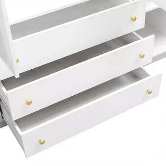 Skriňa Bali D4 Retro biela nová - 12