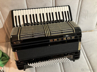 Akordeón, Hohner Morino + V 120 de Luxe, Cassotto, čierny - 12