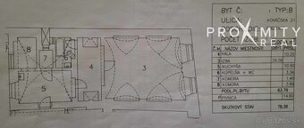 Priestranný byt v centre mesta Košíc, 78m2 na predaj - 12