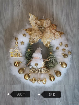 Vence na dvere vianočné - 12