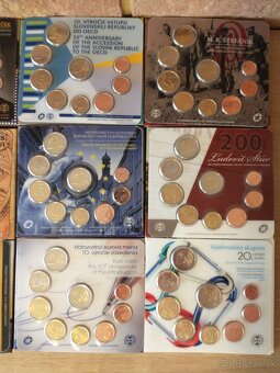 pamätné mince, coincards, mincové kartičky, sady mincí SK - 12