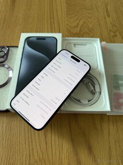 iPhone 15 Pro 128 gb Blue Titanium v záruke + príslušenstvo - 12