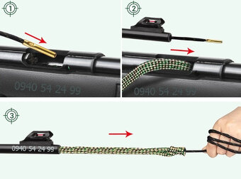 BORE SNAKE šnúra na čistenie zbraní - 12