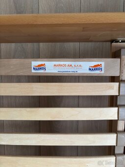 Manželská posteľ 180x200 masív + matrace - 12