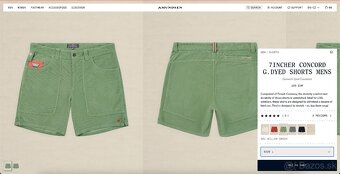 Nové kraťasy Amundsen 7incher Concord G.Dyed Shorts Men - 12