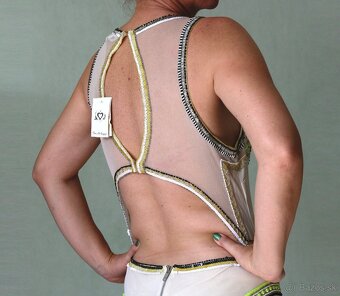 Nové smotanové šaty s korálikmi Miss Selfridge veľ.44 - 12