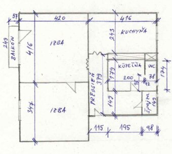 2 izbový tehlový byt na predaj - centrum - Janouškova - 12